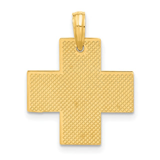 14K Yellow Gold Polished Cross Pendant D5267
