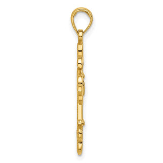 14K Yellow Gold Fancy Pendant D5291