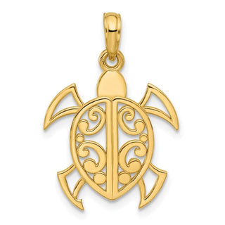 14K Yellow Gold Fancy Pendant D5292