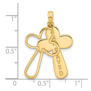 14K Yellow Gold Fancy Pendant D5349