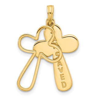 14K Yellow Gold Fancy Pendant D5349
