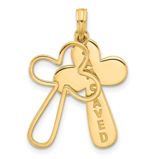 14K Yellow Gold Fancy Pendant D5349