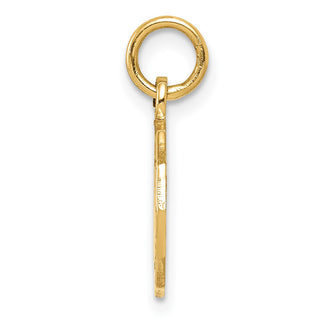 14k Yellow Gold Baptism Polished Charm