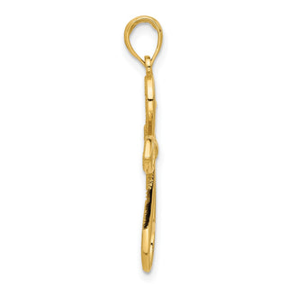 14K Yellow Gold Fancy Cross Charm D5410