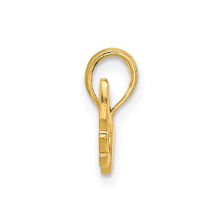 14K Yellow Gold Fancy Heart and Wings Charm