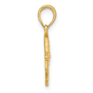 14K Yellow Gold Fancy Eagle Charm