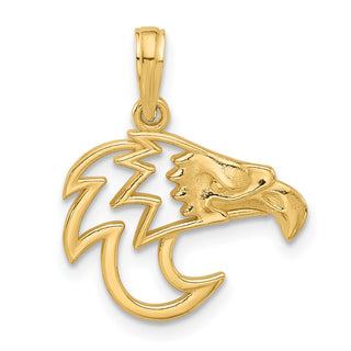 14K Yellow Gold Fancy Eagle Charm