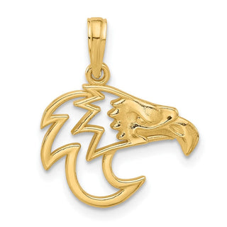 14K Yellow Gold Fancy Eagle Charm