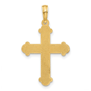 14K Yellow Gold Fancy Cross Charm D5467