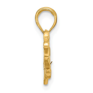 14K Yellow Gold Fancy Sweet 16 Charm D5479