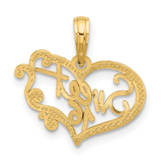 14K Yellow Gold Fancy Sweet 16 Charm D5479