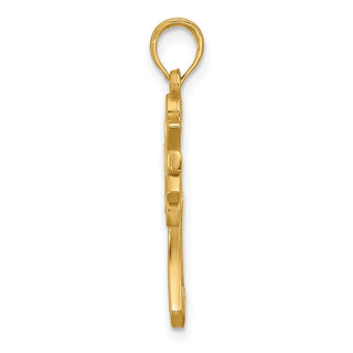 14K Yellow Gold Fancy Cross Charm D5505