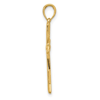 14K Yellow Gold Fancy Cross Charm D5508