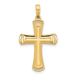 14K Yellow Gold Fancy Cross Charm D5509