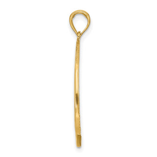 14K Yellow Gold Polished Sailboat Charm