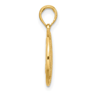 14K Yellow Gold Polished Fancy Shamrock Charm