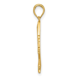 14K Yellow Gold Fancy Nefertiti Profile Charm