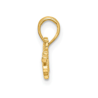 14K Yellow Gold Polished PRINCESS Charm