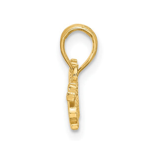 14K Yellow Gold Polished PRINCESS Charm