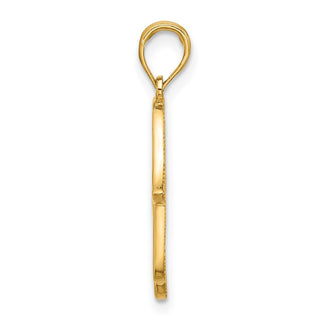 14K Yellow Gold Fancy Glyph Charm