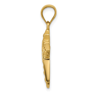 14k Yellow Gold Celtic Cross Pendant D863