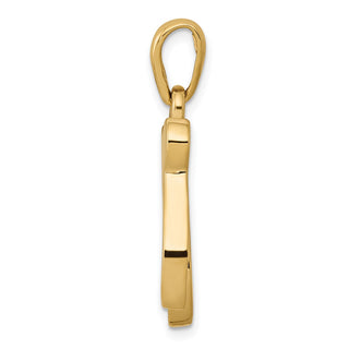 14k Yellow Gold Chai Pendant D891