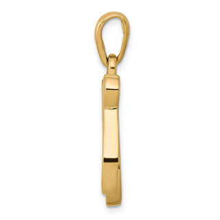 14k Yellow Gold Chai Pendant D891