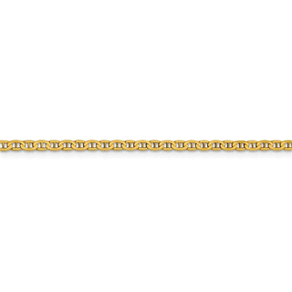 18" 14k Yellow Gold 2.4mm Concave Anchor Chain Necklace