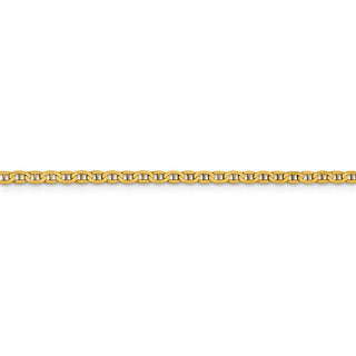 20" 14k Yellow Gold 2.4mm Concave Anchor Chain Necklace