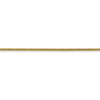 24" 14k Yellow Gold 1.4mm Franco Chain Necklace