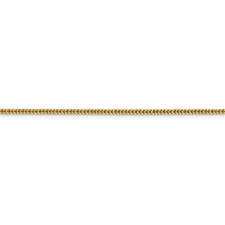 20" 14k Yellow Gold 1.4mm Franco Chain Necklace