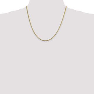 20" 14k Yellow Gold 1.4mm Franco Chain Necklace