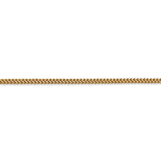 24" 14k Yellow Gold 1.5mm Franco Chain Necklace
