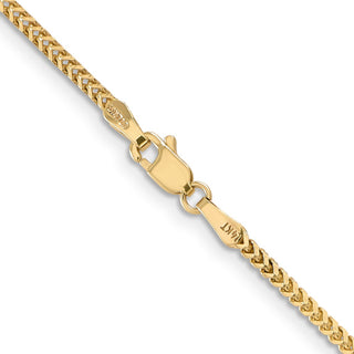 18" 14k Yellow Gold 1.5mm Franco Chain Necklace