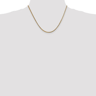 18" 14k Yellow Gold 1.5mm Franco Chain Necklace
