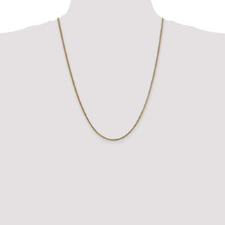 24" 14k Yellow Gold 1.5mm Franco Chain Necklace