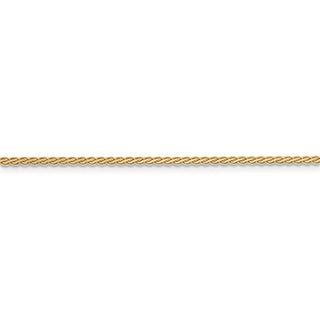 20" 14k Yellow Gold 1.8mm Flat Wheat Chain Necklace