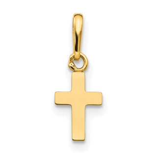 14k Yellow Gold Madi K Childrens Cross Pendant