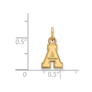 10k Gold LogoArt Appalachian State University Extra Small Pendant