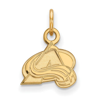 10k Gold NHL LogoArt Colorado Avalanche Letter A Extra Small Pendant