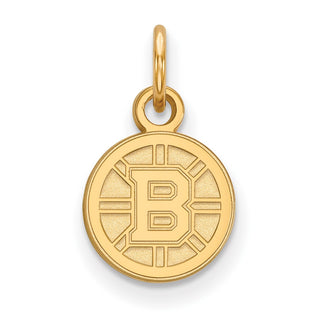 14k Gold NHL LogoArt Boston Bruins Extra Small Pendant