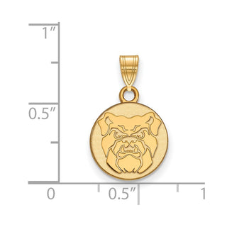 10k Gold LogoArt Butler University Bulldog Small Pendant
