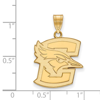 10k Gold LogoArt Creighton University Bluejay Large Pendant