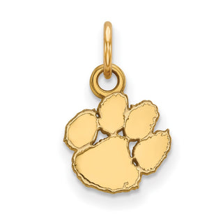 10k Gold LogoArt Clemson University Tiger Paw Extra Small Pendant