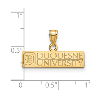 14k Yellow Gold LogoArt Duquesne University Medium Pendant