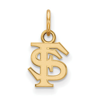 10k Gold LogoArt Florida State University F-S Extra Small Pendant