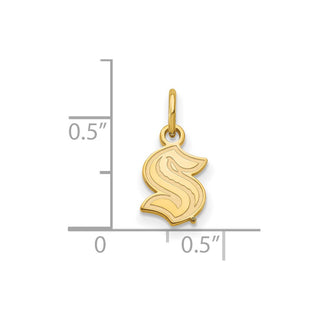 14k Gold NHL LogoArt Seattle Kraken XS Pendant