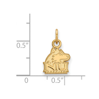 10k Gold LogoArt Northern Illinois University N-I-U Huskies Extra Small Pendant