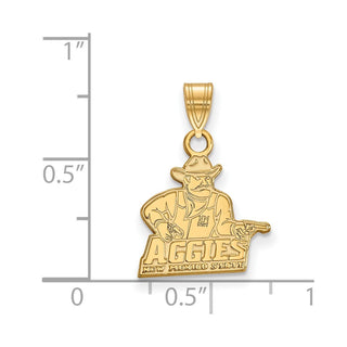 10k Gold LogoArt New Mexico State University Aggies Small Pendant