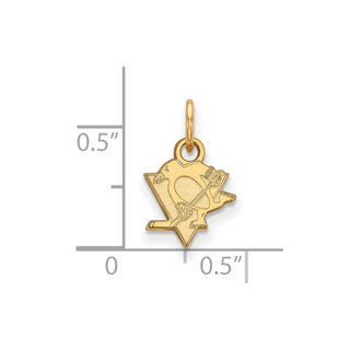 14k Gold NHL LogoArt Pittsburgh Penguins Extra Small Pendant
